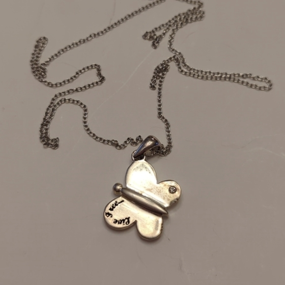 Jewelry - Sterling Silver Butterfly Pendant Necklace
